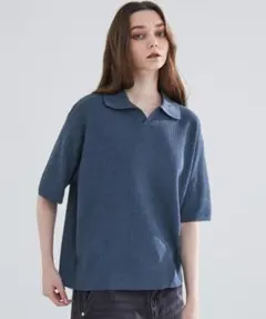 【LUENNA】 Skipper Knit Polo Shirt