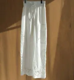 Cutwork Lace Pants ホワイト38inch /anuke