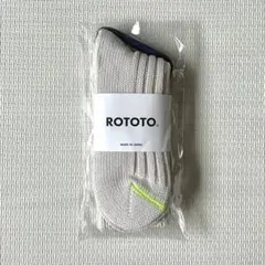 ROTOTO ロトト チャンキーリブ クルーソックス M(25-27cm)