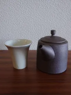 送料無料 新品未使用品 喜多村光史「軟質白磁ポット＆茶杯」 - メルカリ