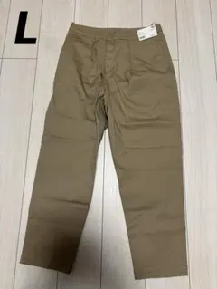 ユニクロ　コットンテーパッドアンクル パンツ　レディース　L