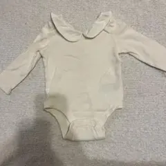 babyGAP 18-24m ホワイト 長袖 襟付きロンパース 80cm