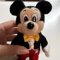 ディズニーランド 35周年 復刻版 レトロ ミッキーマウス ぬいぐるみバッジ