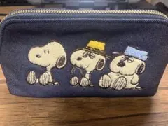 美品 サマンサタバサ スヌーピー ポーチ デニム サガラ刺繍 PEANUTSのサムネイル