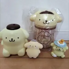ポムポムプリン 4点 小物入れ ダイカット綿棒ボックス おともだちどーる ソフビ