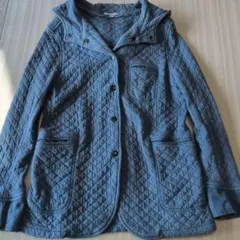 キルティングジャケット ブルー