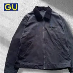 【完売品】GU コットンワークジャケット ブラック 無骨 カジュアル デトロイト