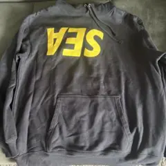 【美品】 XXX wind and sea コラボ　パーカー　ネイビーLサイズ