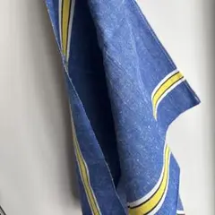 Nana さま専用　berthault キッチンクロス　ブルー　イエローライン