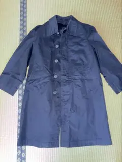 美品barbourバブアー シングルブレステッド ネイビー紺 ステンカラー
