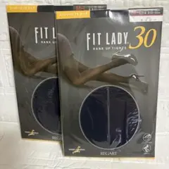 REGART FIT LADY 30 タイツ ネイビー M-L 2足組のサムネイル