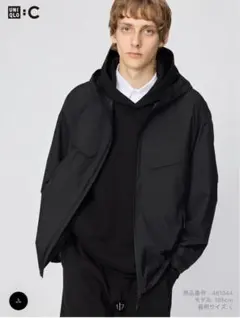 ユニクロC ブロックテックパーカー XL ブラック