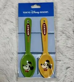 【新品】東京ディズニーランド　カフェ　ミッキー　スプーン2本セット