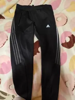adidas ブラックジャージパンツ Lサイズ