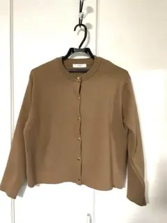 any FAM ブラウン ボタン付きカーディガン