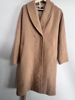 MURUA ベージュ ダブルブレスト ロングコート クリーニング済