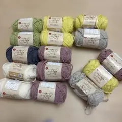 なないろ彩色　毛糸25g 12玉セットプラス3玉