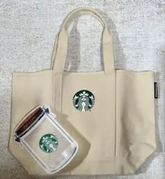 スターバックス キャンバストートバッグ ベージュ