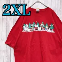 古着【入手困難】ピーナッツ　スヌーピー　Tシャツ　2XLサイズ　一点物　海外輸入