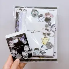 ③新品未使用 オバケーヌ レターセット ミニメモ帳　サンリオ クロミ キティ