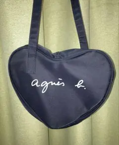 アニエスベー　agnis.b ハート形　バッグ　ショルダーバッグ　黒