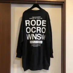 RODEO CROWNS ブラック トレーナー サイズFREE