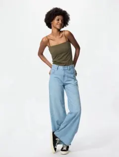 ユニクロ　エアリズムコットンブラチューブトップ Mサイズ　カーキ