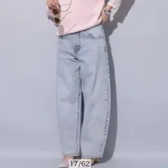未使用タグ付✨アルページュストーリー 現行品 ワイドデニムパンツ サイズ0 ワイドデニムパンツ（その他パンツ）｜Arpege story