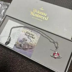 Vivienne Westwood｜ディアマンテネックレス　シルバー×ピンク