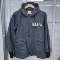 YMCLKY カデットコート　USAFロゴ ミリタリージャケット グレー　Ｍ