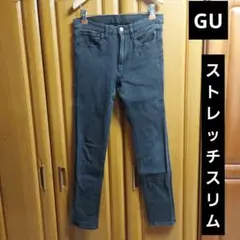 28)GU ストレッチスリムパンツ