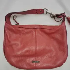COACH レザー ハンドバッグ ピンク