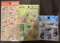 ウォーターシール　ぷくっとシール　まとめ売り　サンリオ　ピングー　ピーターパン