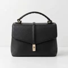 【極美品】VitaFelice ハンドバッグ ブラック ゴール ド金具