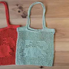 カニ柄　トートバッグ