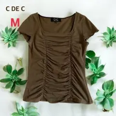 クードシャンス カットソー Tシャツ M カーキ 日本製 シャーリング