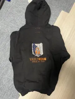 VAULTROOM×GON ブラック パーカー GON MACHINE HOODIE / FADE BLACK – VAULTROOM