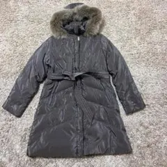 バルマン 上質 シルク100% フリルダウンジャケット フォックスファー M 黒 セール】 【リニューアル！／マルチWAY／フォックスファー