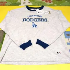 МLB　ドジャース　薄手　長袖　Tシャツ　メンズМ
