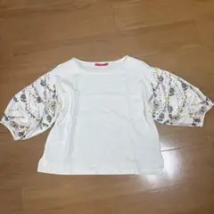 graniph プリント入り五分袖Tシャツ