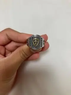 シールド クロス モチーフ リング 指輪 シルバー ゴールドのサムネイル