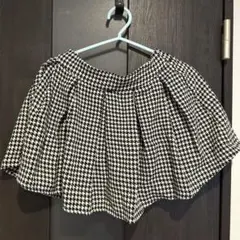 ハウンドトゥース柄 千鳥柄 フレアスカート