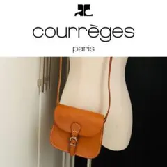 80s【美品】ヴィンテージ クレージュ Courrges 本革　バッグのサムネイル