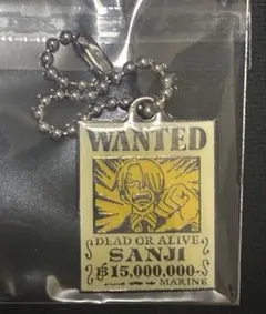 ONE PIECE　ワンピース　 レトロ　手配　サンジキーホルダーのサムネイル