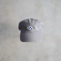 90s00s BMW 6パネルキャップ 企業物 高級 ライトグレー ヴィンテージ