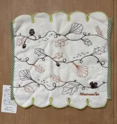 Afternoon Tea 刺繍タオルハンカチ