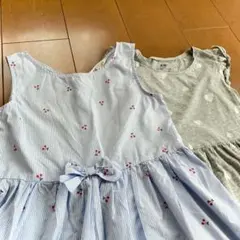 半袖／ノースリーブ　ワンピース　H&M 2枚セット