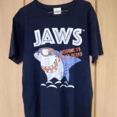 【USJ公式】JAWS ジョーズ Tシャツ ネイビー Lサイズ サメ 映画