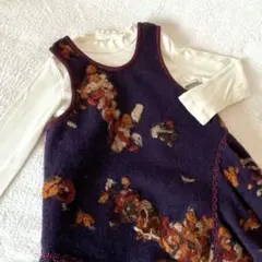 ＊美品 アナスイミニ キッズワンピース Mサイズ120cm パープル