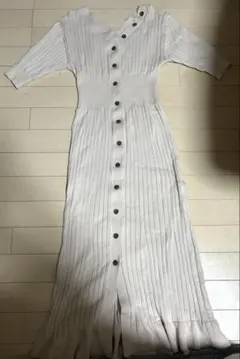 スナイデル　フロントボタンニットワンピース